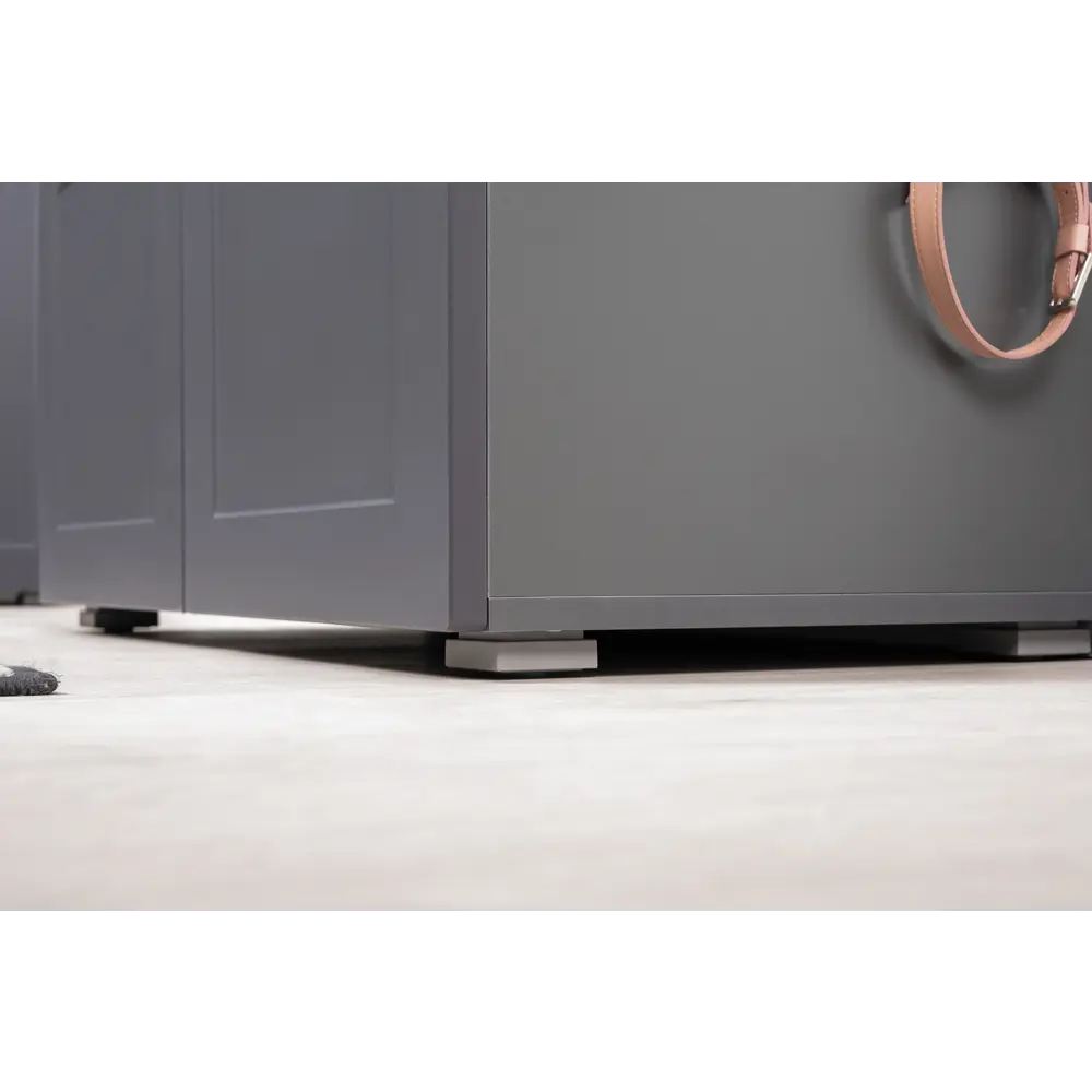 Фото 12 Комплект мебели для прихожей Mobi Остин пр-41-гз 200x230x54 см ЛДСП цвет серый графит/дуб крафт золотой