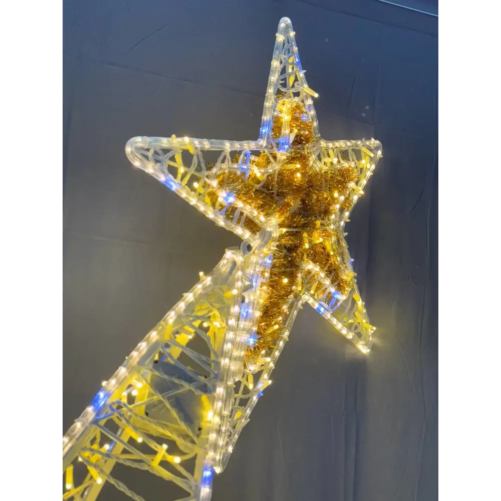 Фото 2 Электрическая светящаяся фигура Эйджи 757585 Полуарка светодиодная Звездочки разноцветный