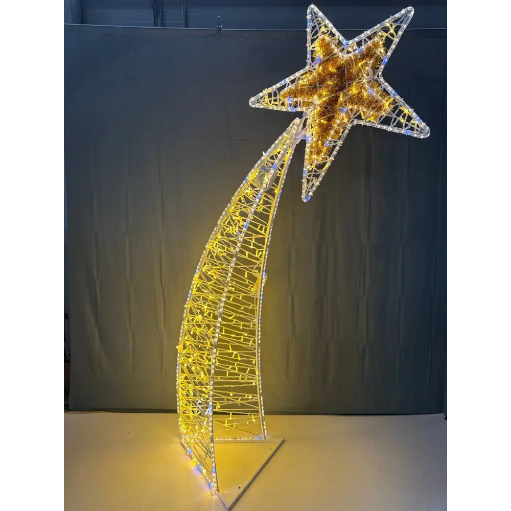 Фото 4 Электрическая светящаяся фигура Эйджи 757585 Полуарка светодиодная Звездочки разноцветный