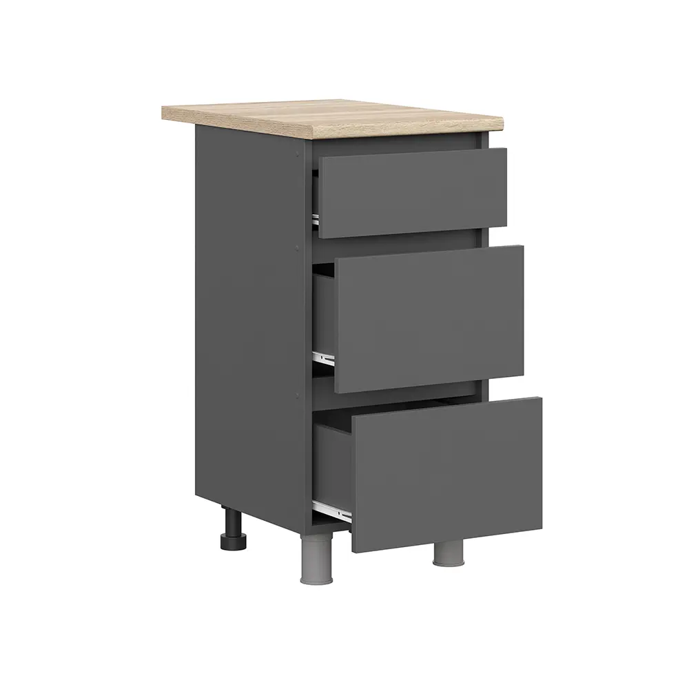 Фото 2 Кухонный гарнитур Денвер Sv-мебель Н14471227а 40x84.6x60 см ЛДСП цвет графит Фото 2 Кухонный гарнитур Денвер Sv-мебель Н14471227а 40x84.6x60 см ЛДСП цвет графит