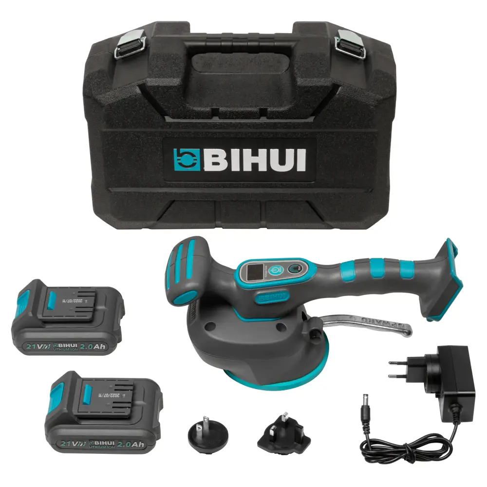 Фото Виброприсоска для укладки плитки аккумуляторная Bihui LFTBA-Plus, 21 В Li-Ion 2x2 Ач 35 кг