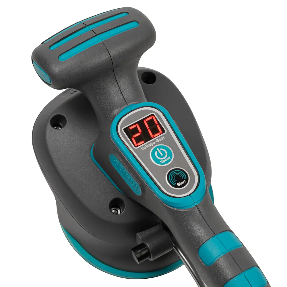 Фото 6 Виброприсоска для укладки плитки аккумуляторная Bihui LFTBA-Plus, 21 В Li-Ion 2x2 Ач 35 кг