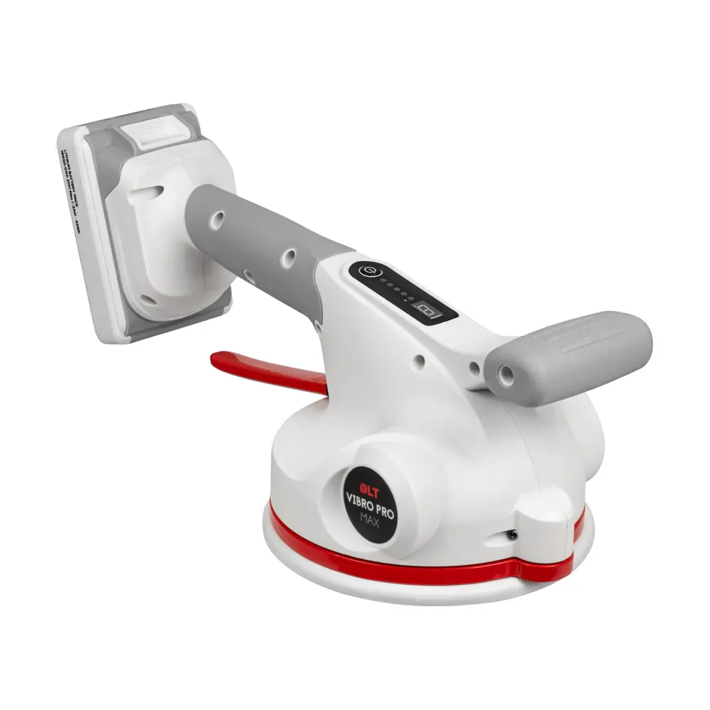 Фото 2 Виброприсоска для укладки плитки аккумуляторная Dlt Vibro Pro-Max 21 В Li-Ion 2x2 Ач 60 кг