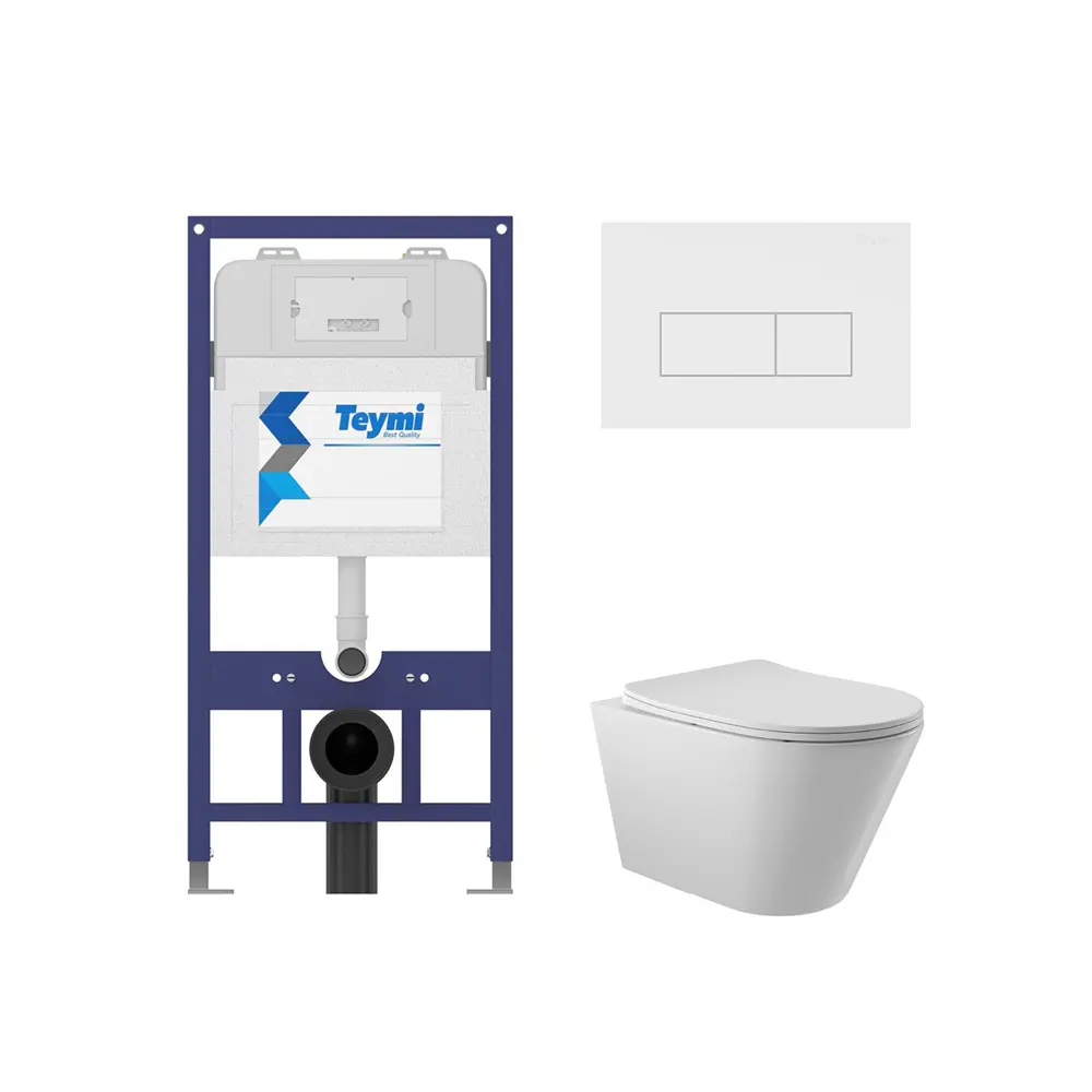 Фото 4 Инсталляция Teymi Aina 52 T70011 с клавишей Helmi белый матовый T70018WM и унитаз подвесной ADT Long 52x36.5 Vortex белый глянцевый конус Фото 4 Инсталляция Teymi Aina 52 T70011 с клавишей Helmi белый матовый T70018WM и унитаз подвесной ADT Long 52x36.5 Vortex белый глянцевый конус