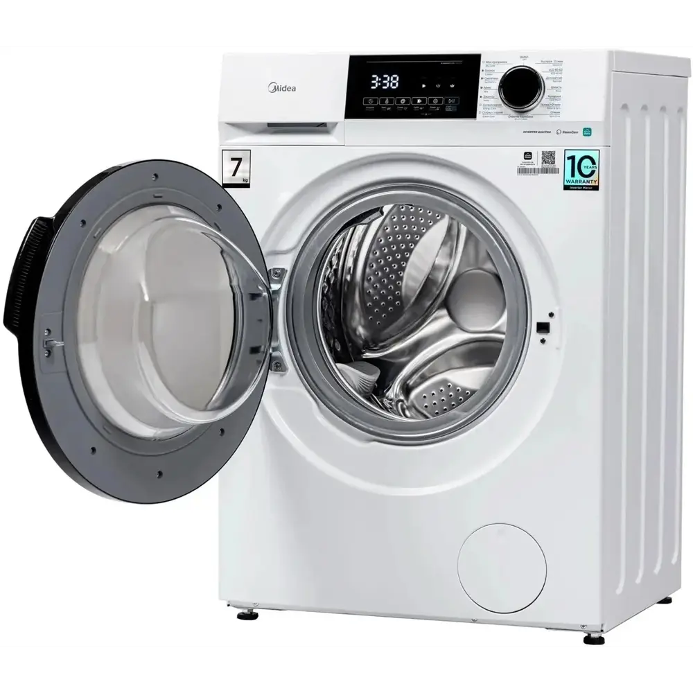 Фото Стиральная машина Midea Mfc3712bsw40/w 59.5x85x40 см 7 кг цвет белый Фото Стиральная машина Midea Mfc3712bsw40/w 59.5x85x40 см 7 кг цвет белый