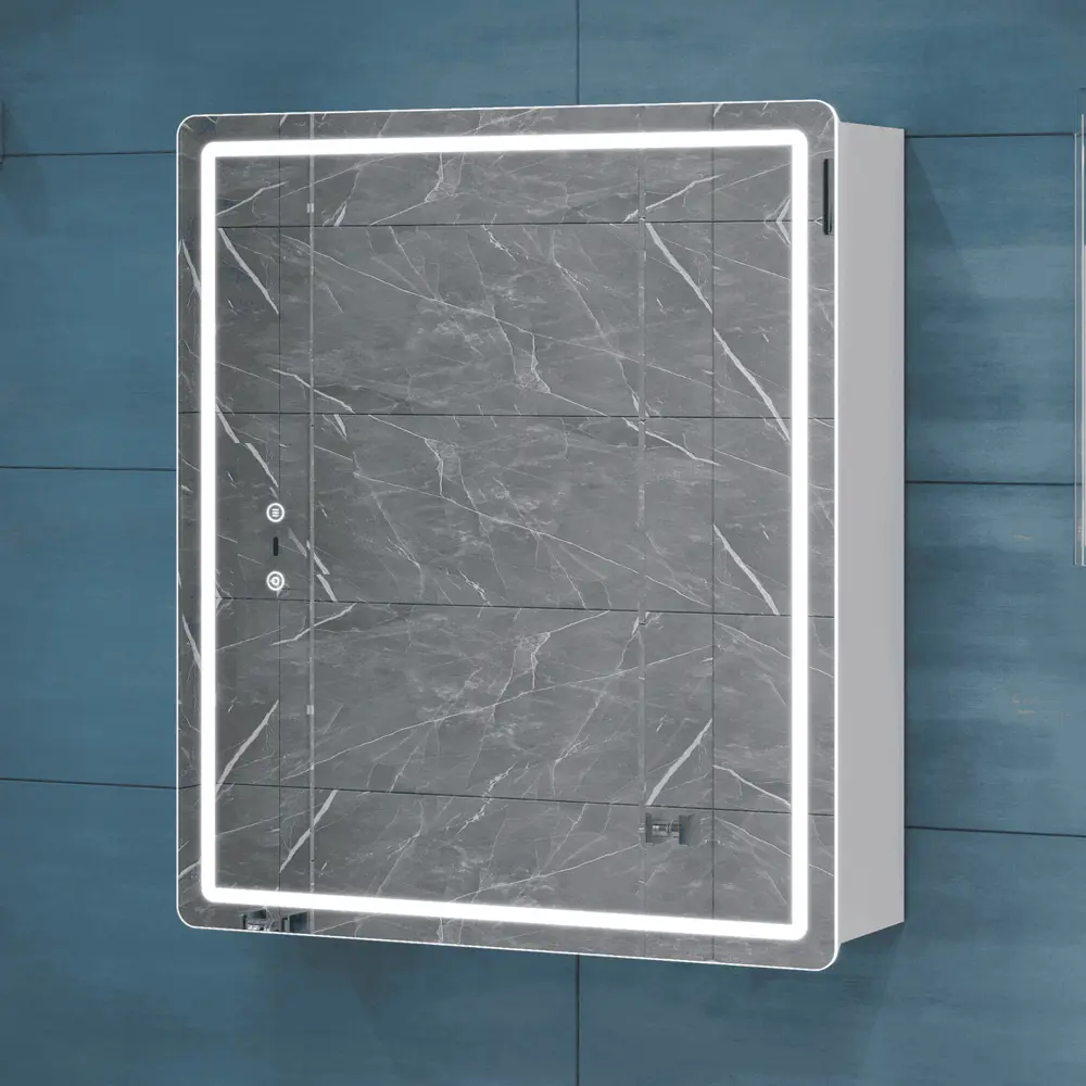 Фото 10 Шкаф для ванной комнаты с зеркалом Vigo Bloss 49.7x60x17 см с подсветкой