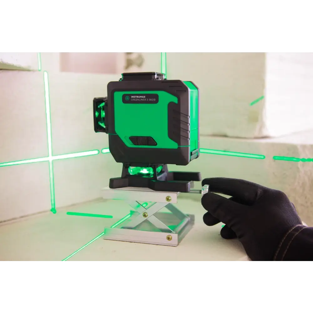 Фото 14 Уровень лазерный Instrumax Greenliner 3-360/B Зеленый, дальность до 40 м Фото 14 Уровень лазерный Instrumax Greenliner 3-360/B Зеленый, дальность до 40 м