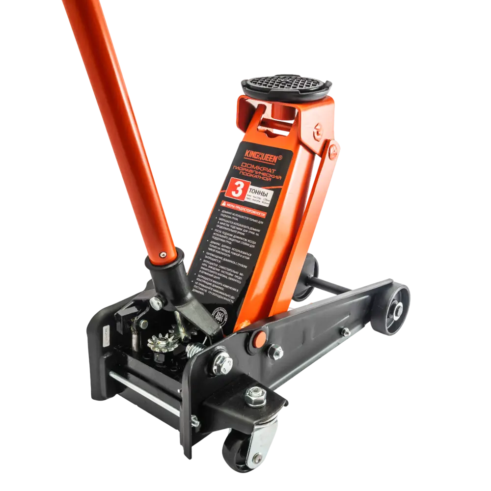 Фото Домкрат подкатной гидравлический Kingqueen QJD62A до 3 т, 135-465 мм