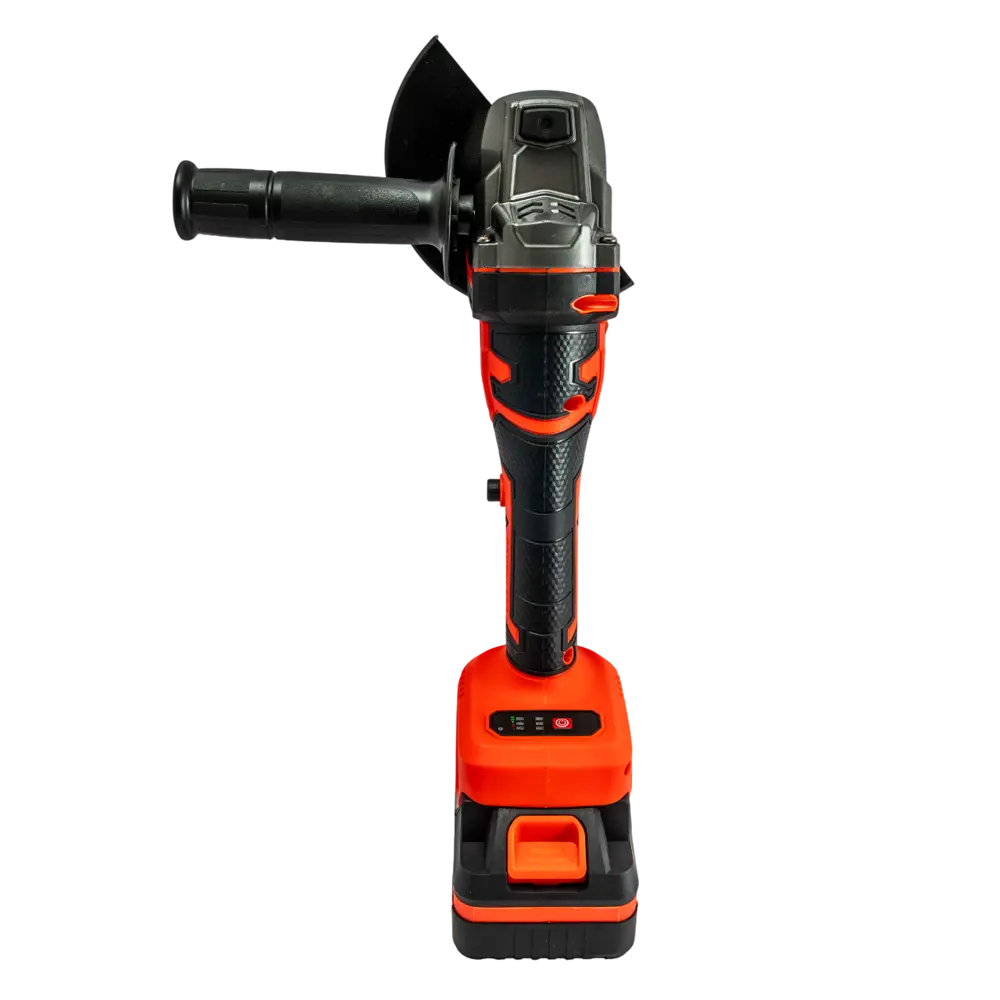 Фото 6 УШМ аккумуляторная бесщеточная Kingqueen KQ-YJ803A, 20 В Li-Ion 2x4 Ач, 125 мм