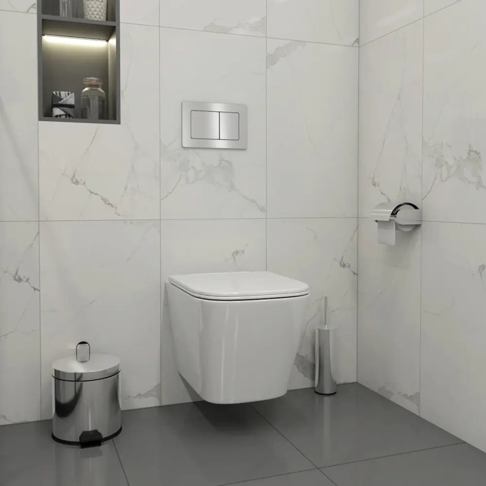 Фото 4 Инсталляция с унитазом комплект 5 в 1 Teymi F16175 унитаз подвесной безободковый Helmi Pro Vortex кнопка нержавеющая сталь Фото 4 Инсталляция с унитазом комплект 5 в 1 Teymi F16175 унитаз подвесной безободковый Helmi Pro Vortex кнопка нержавеющая сталь