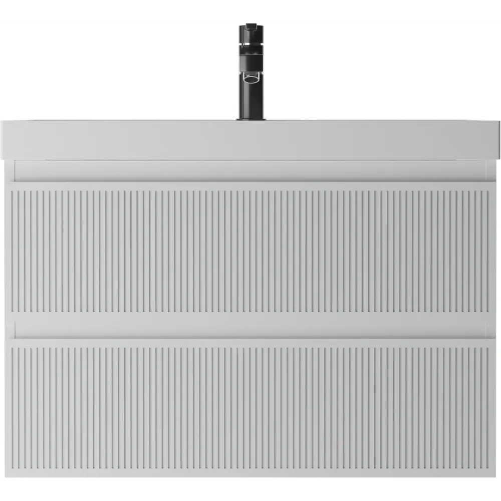 Фото 3 Тумба под раковину подвесная Домино Tower DT2506T 79 см цвет белый Фото 3 Тумба под раковину подвесная Домино Tower DT2506T 79 см цвет белый