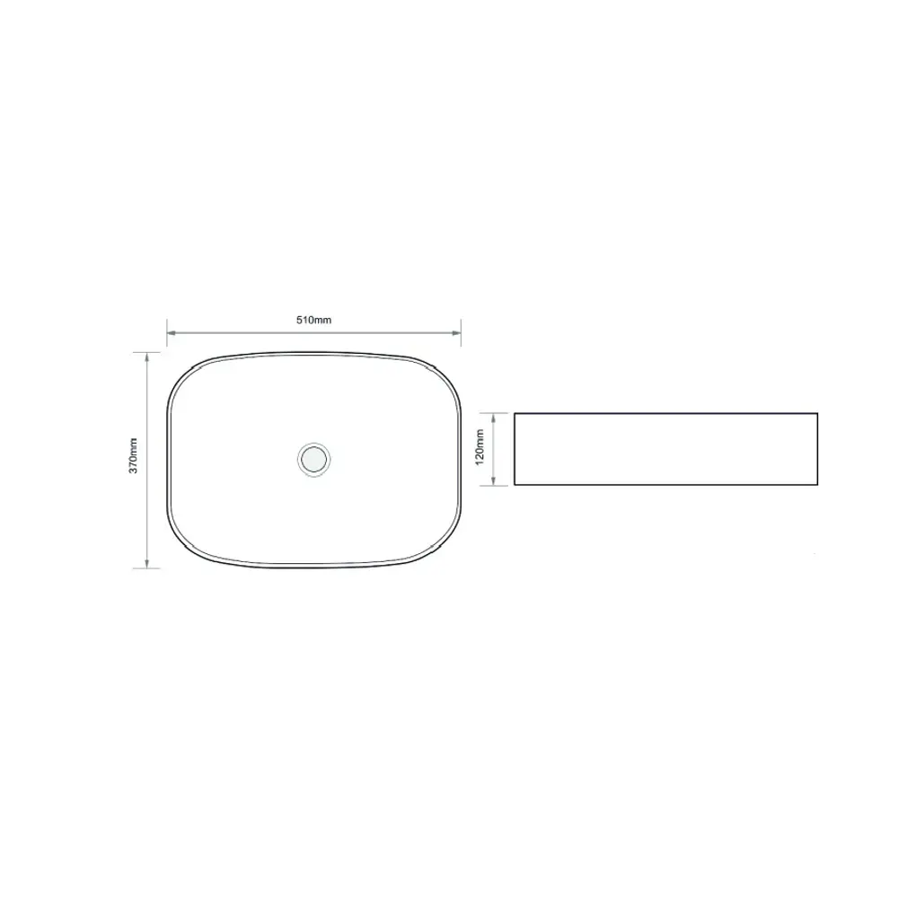 Фото 5 Раковина накладная Royce Milk RCW-142601WH 51x12x37 см цвет белый