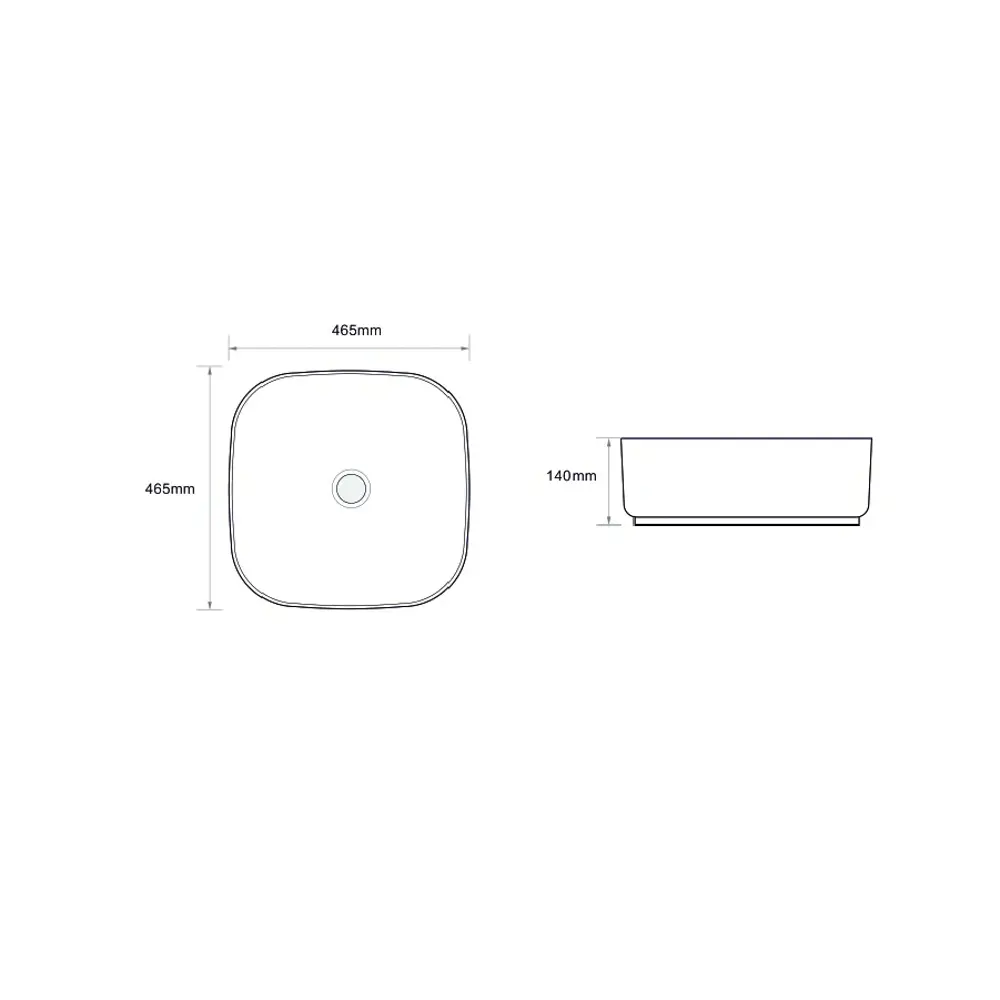 Фото 6 Раковина накладная Royce Smart RCW-143003WH 46.50x14x46.50 см цвет белый