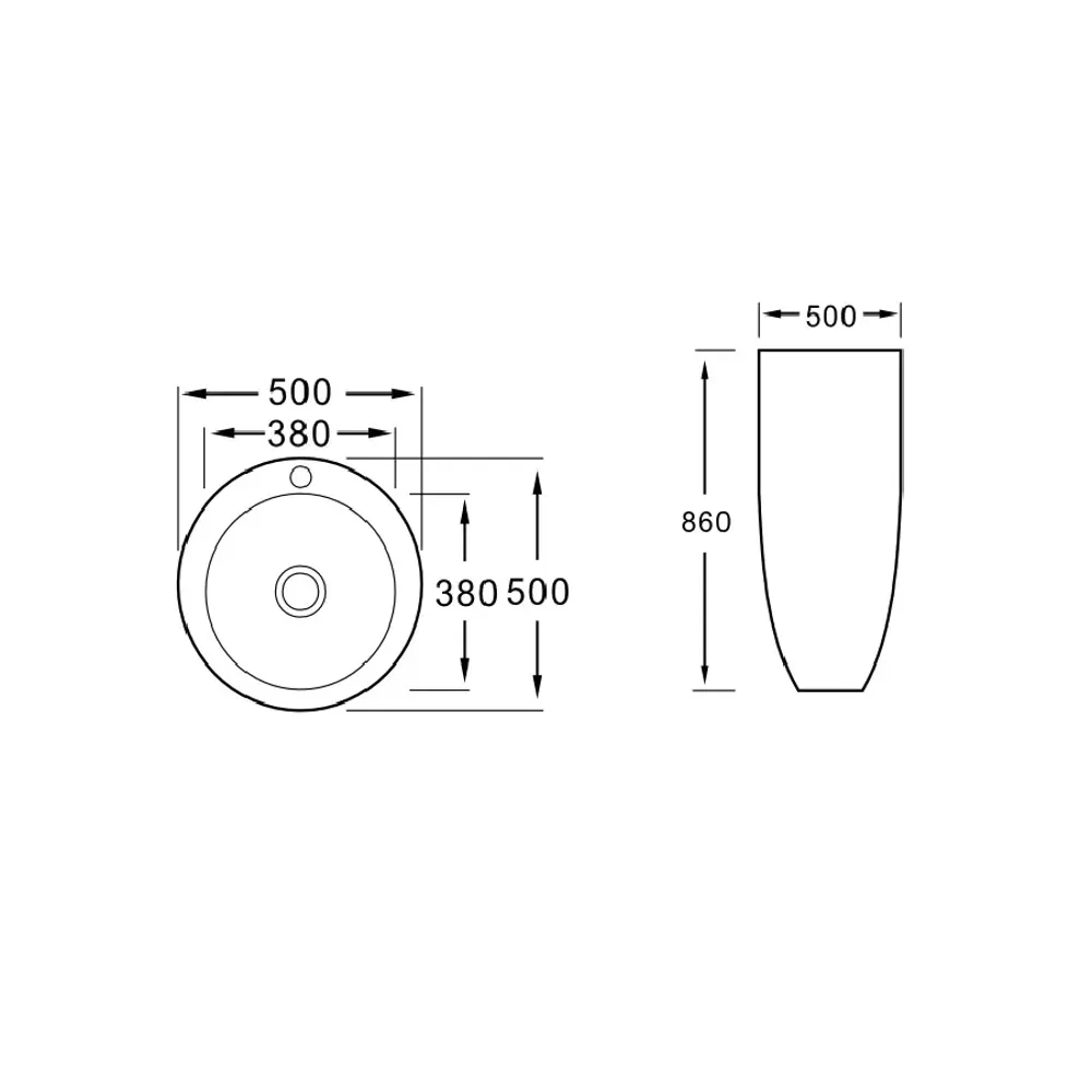 Фото 6 Раковина моноблок Royce Elite RCW-141504WH 49x84x50 см цвет белый Фото 6 Раковина моноблок Royce Elite RCW-141504WH 49x84x50 см цвет белый