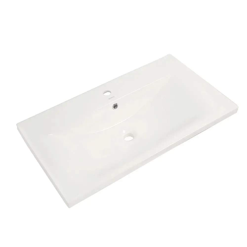 Фото 5 Раковина мебельная Royce Abby RCW-1403100WH 101x18x46.50 см цвет белый