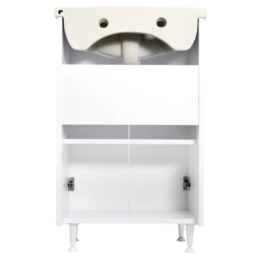 Фото 8 Тумба под раковину напольная Stella polar Концепт 55 SP-00001861 50.7см цвет белый