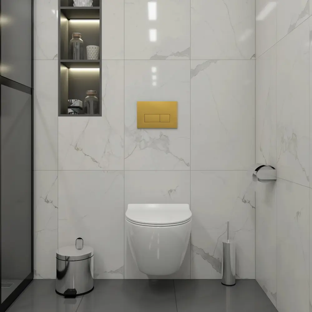 Фото 3 Инсталляция с унитазом комплект 5 в 1 Teymi F16132 унитаз подвесной безободковый Lina Pro кнопка золото Фото 3 Инсталляция с унитазом комплект 5 в 1 Teymi F16132 унитаз подвесной безободковый Lina Pro кнопка золото