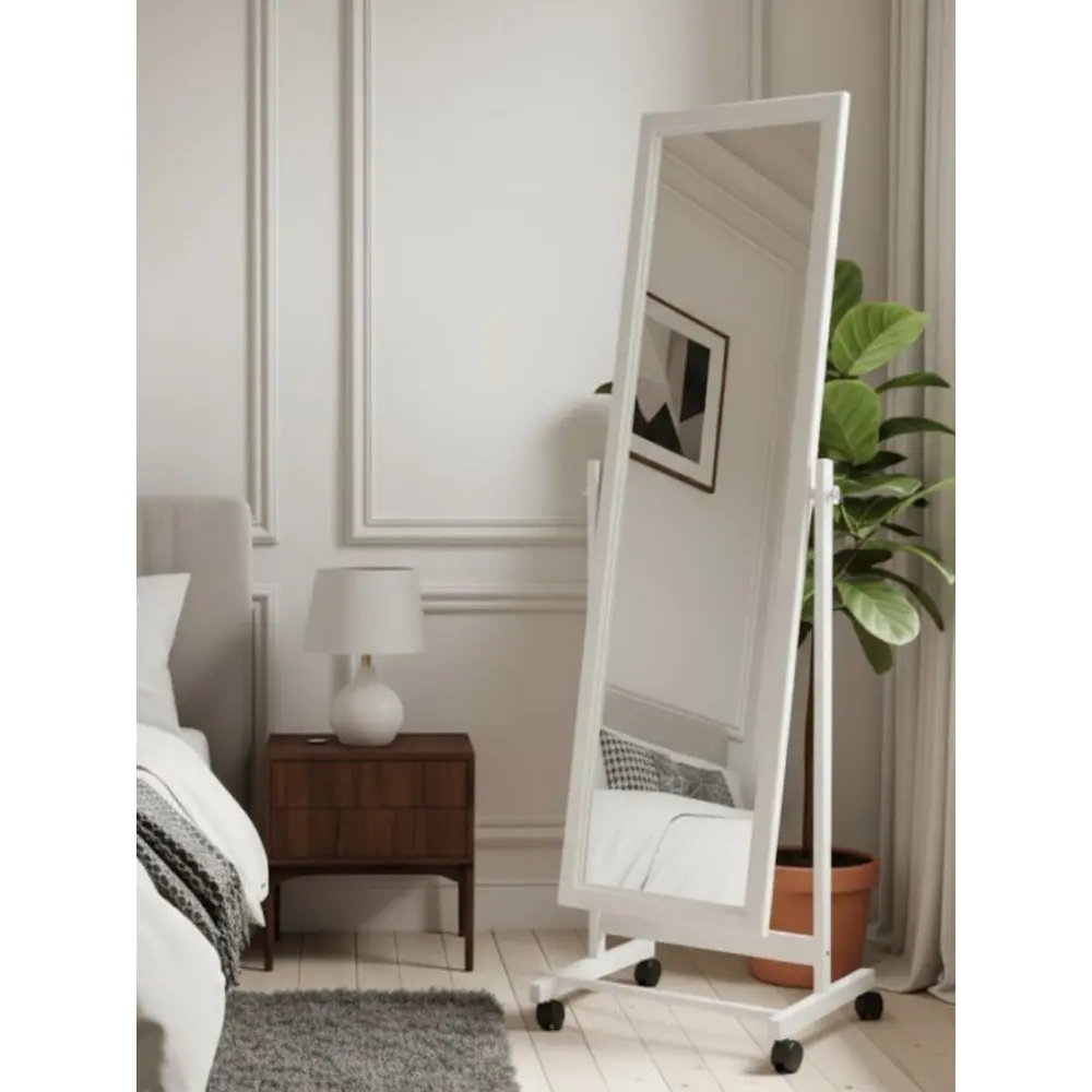 Фото 4 Зеркало напольное Wissar "Ariel" Белый 35x137 см Фото 4 Зеркало напольное Wissar "Ariel" Белый 35x137 см