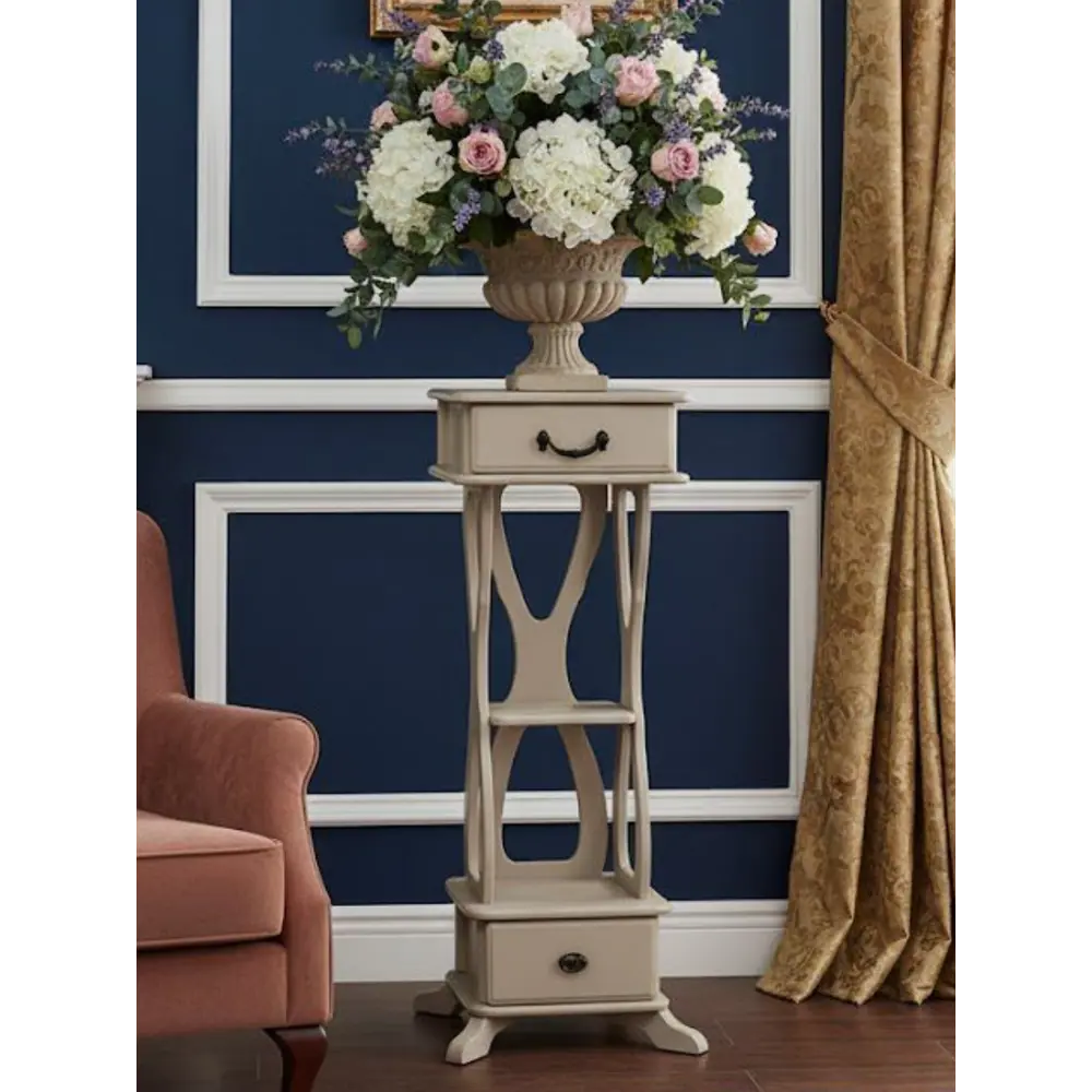 Фото 2 Подставка для цветочных горшков Wissar 9085 40 см x 40 см x 104 см МДФ бежевый Фото 2 Подставка для цветочных горшков Wissar 9085 40 см x 40 см x 104 см МДФ бежевый