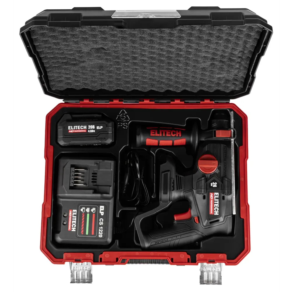 Фото 2 Перфоратор аккумуляторный бесщеточный SDS-plus Elitech HD CRH2024BL, 20 В Li-Ion 4 Ач, 2.5 Дж Фото 2 Перфоратор аккумуляторный бесщеточный SDS-plus Elitech HD CRH2024BL, 20 В Li-Ion 4 Ач, 2.5 Дж