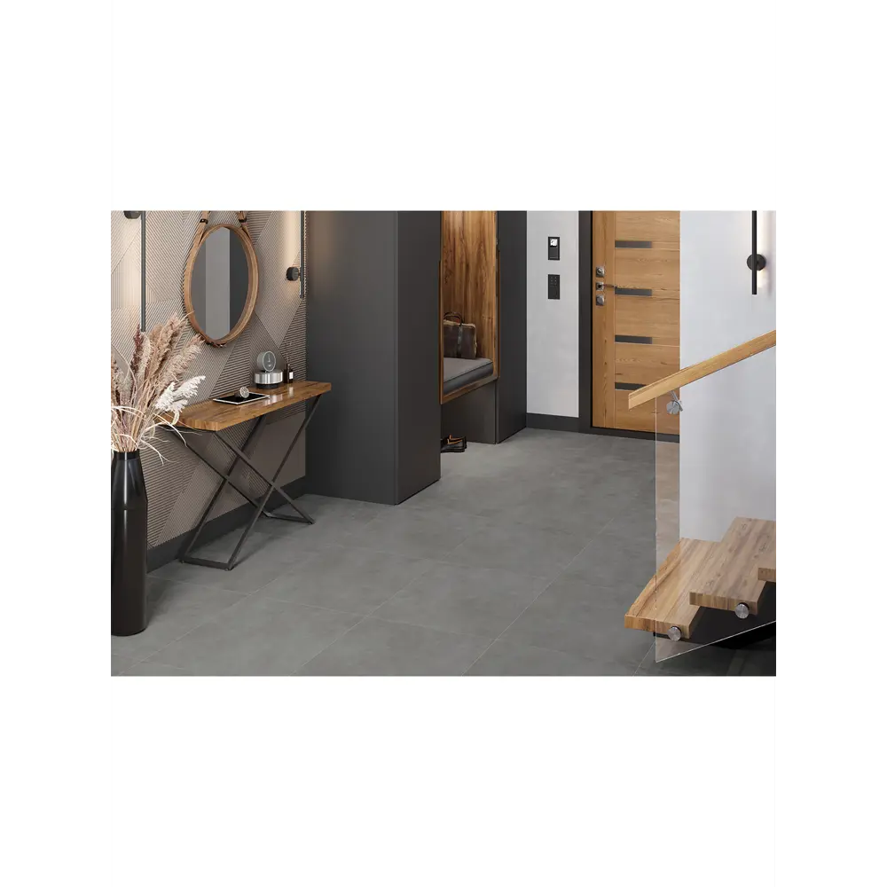 Фото Керамогранит Alma ceramica Mural GFU6060MUR47R 60x60см цвет темно-серый Фото Керамогранит Alma ceramica Mural GFU6060MUR47R 60x60см цвет темно-серый