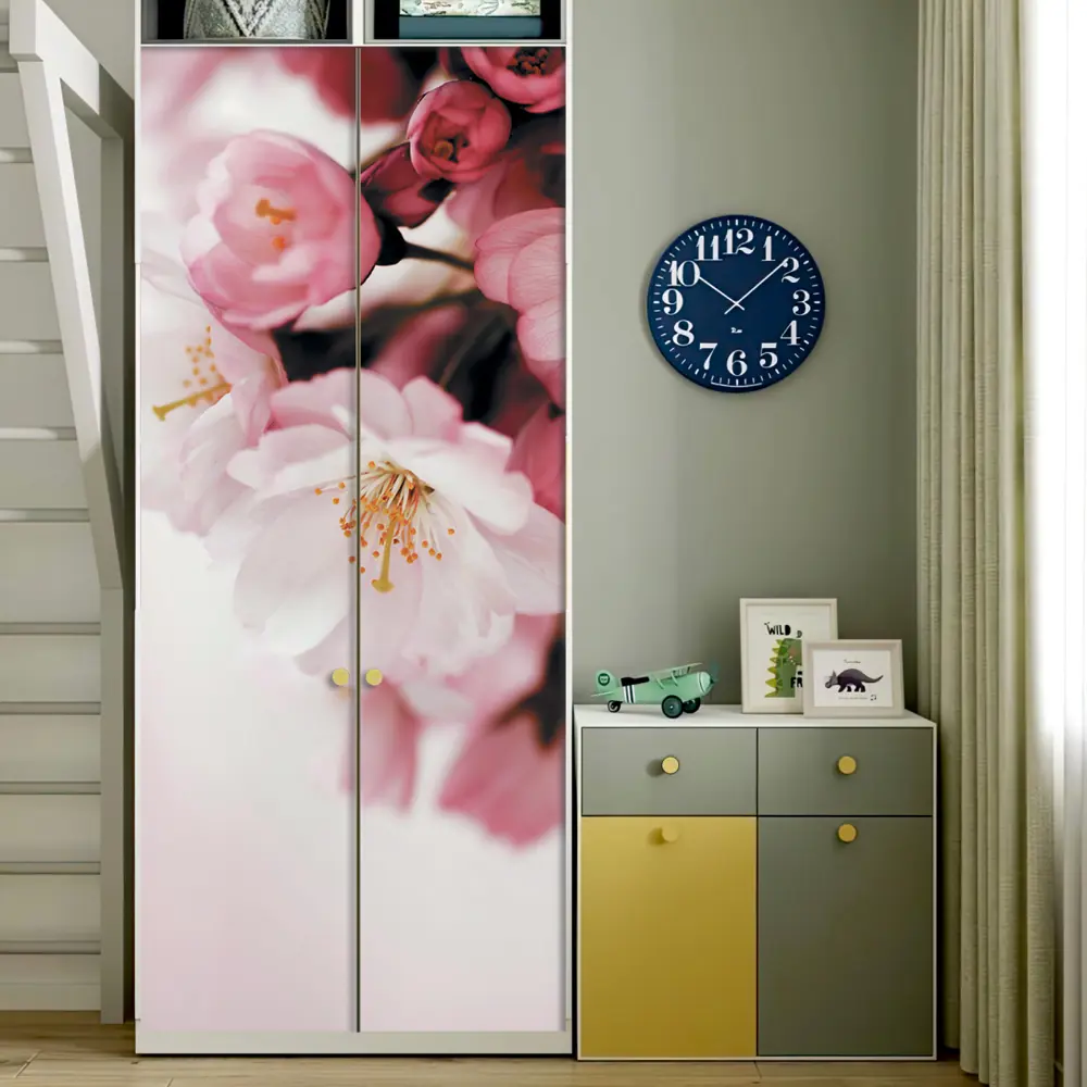 Фото 9 Пленка самоклеящаяся универсальная Wallfix Цветущая вишня-3 w587 0.95x2.2 м цвет розовый Фото 9 Пленка самоклеящаяся универсальная Wallfix Цветущая вишня-3 w587 0.95x2.2 м цвет розовый