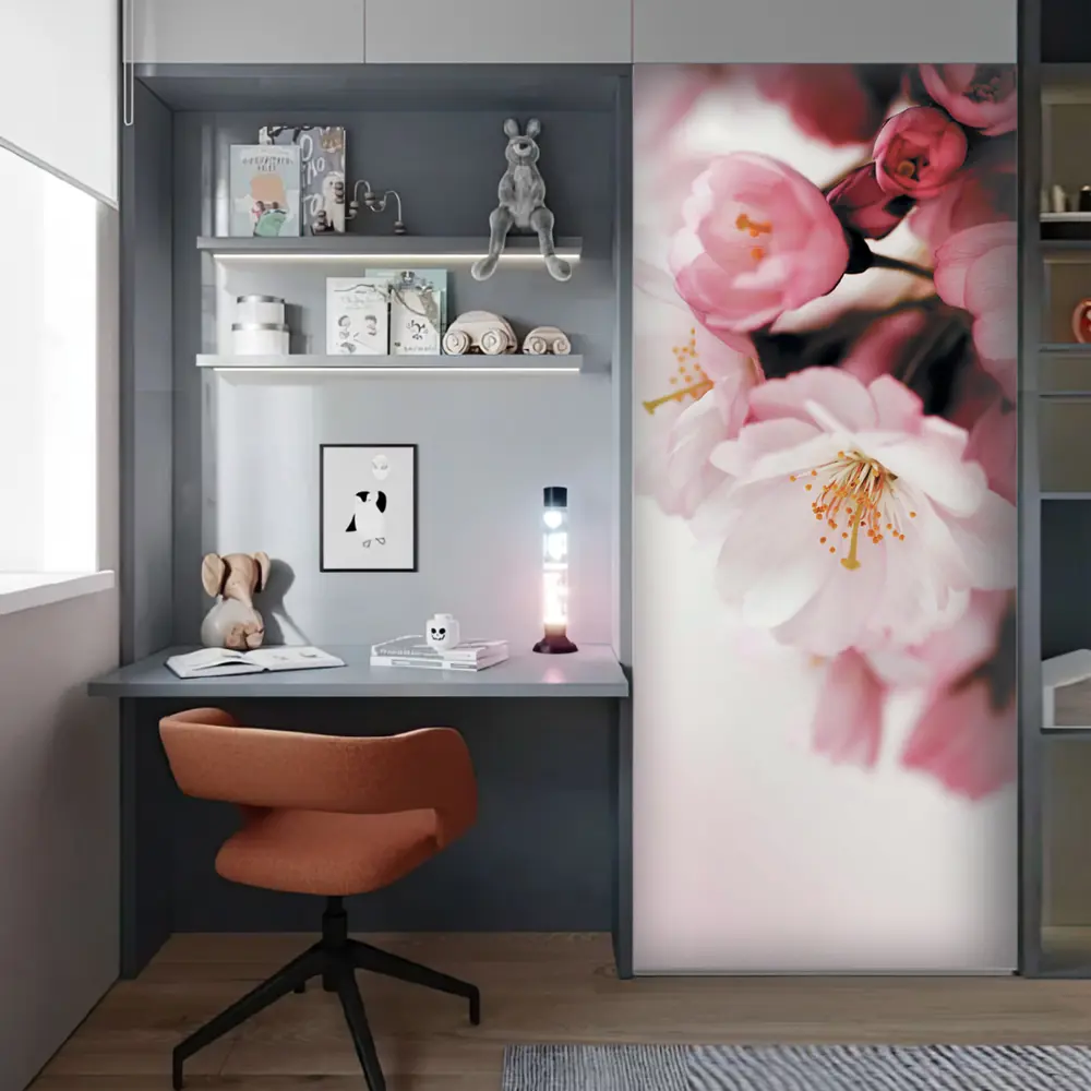 Фото 11 Пленка самоклеящаяся универсальная Wallfix Цветущая вишня-3 w587 0.95x2.2 м цвет розовый Фото 11 Пленка самоклеящаяся универсальная Wallfix Цветущая вишня-3 w587 0.95x2.2 м цвет розовый