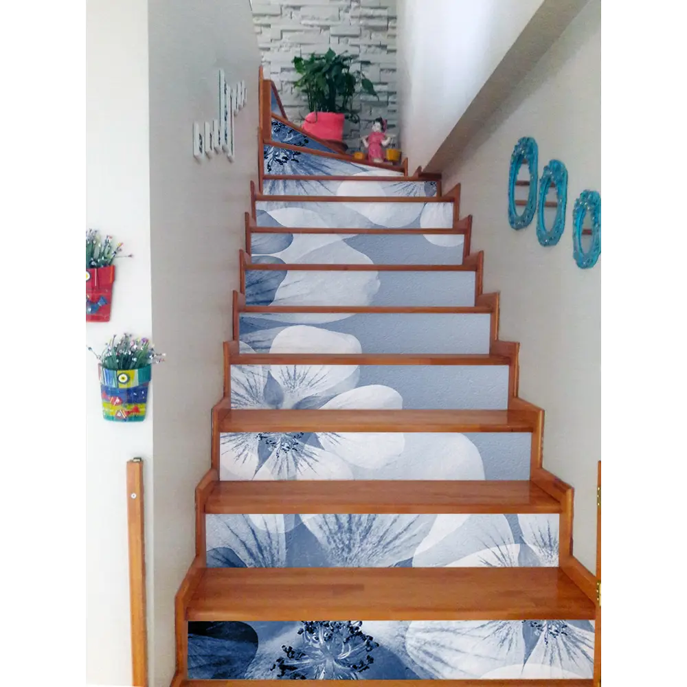 Фото 6 Пленка самоклеящаяся универсальная Wallfix Бело-синие цветы 0.95x2.2 м цвет синий;белый Фото 6 Пленка самоклеящаяся универсальная Wallfix Бело-синие цветы 0.95x2.2 м цвет синий;белый