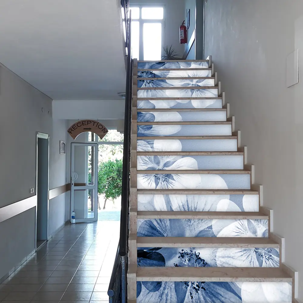 Фото 7 Пленка самоклеящаяся универсальная Wallfix Бело-синие цветы 0.95x2.2 м цвет синий;белый Фото 7 Пленка самоклеящаяся универсальная Wallfix Бело-синие цветы 0.95x2.2 м цвет синий;белый