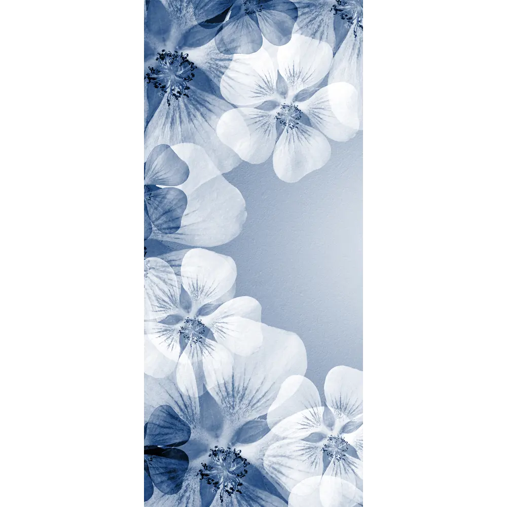 Фото Пленка самоклеящаяся универсальная Wallfix Бело-синие цветы 0.95x2.2 м цвет синий;белый Фото Пленка самоклеящаяся универсальная Wallfix Бело-синие цветы 0.95x2.2 м цвет синий;белый