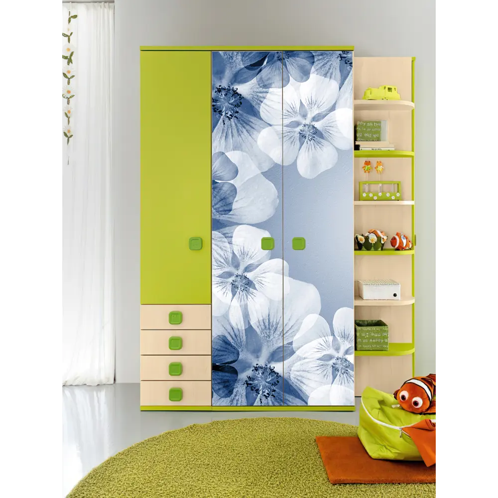 Фото 12 Пленка самоклеящаяся универсальная Wallfix Бело-синие цветы 0.95x2.2 м цвет синий;белый Фото 12 Пленка самоклеящаяся универсальная Wallfix Бело-синие цветы 0.95x2.2 м цвет синий;белый