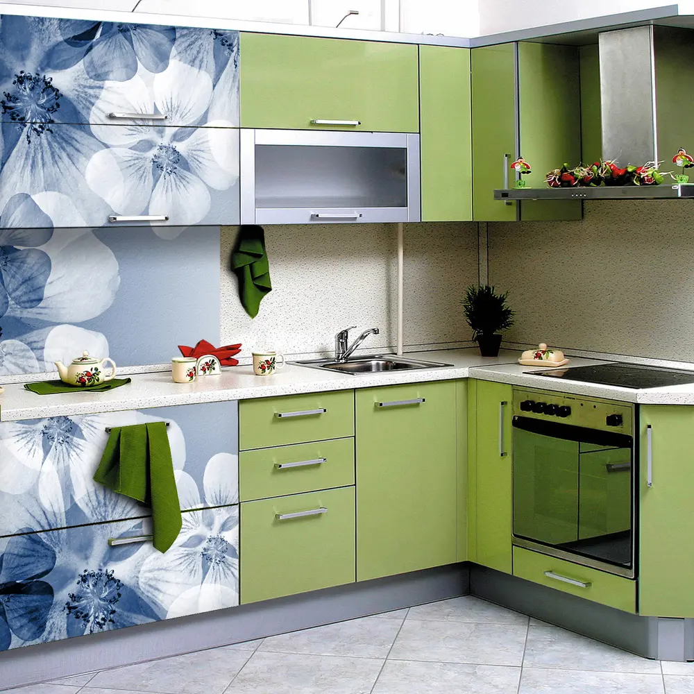 Фото 4 Пленка самоклеящаяся универсальная Wallfix Бело-синие цветы 0.95x2.2 м цвет синий;белый Фото 4 Пленка самоклеящаяся универсальная Wallfix Бело-синие цветы 0.95x2.2 м цвет синий;белый