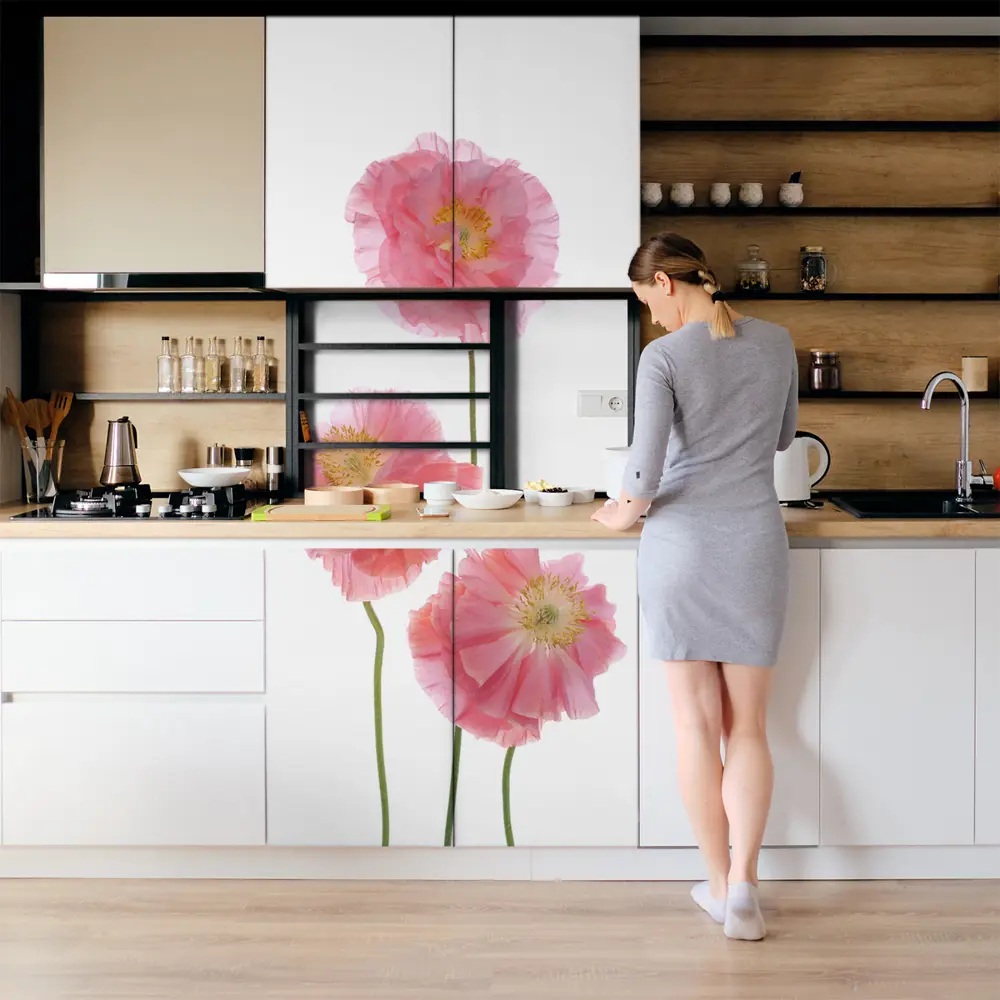 Фото 5 Пленка самоклеящаяся универсальная Wallfix Розовые маки 0.95x2.2 м цвет розовый Фото 5 Пленка самоклеящаяся универсальная Wallfix Розовые маки 0.95x2.2 м цвет розовый