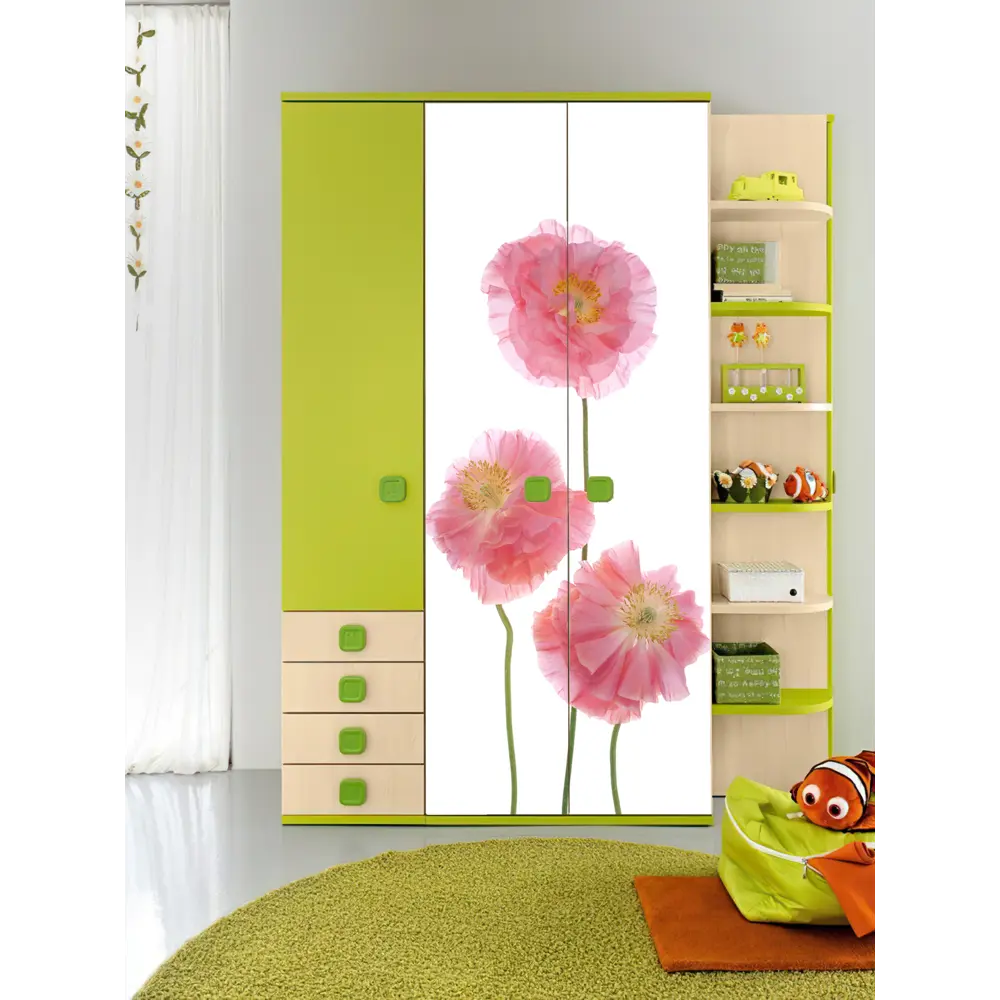 Фото 12 Пленка самоклеящаяся универсальная Wallfix Розовые маки 0.95x2.2 м цвет розовый Фото 12 Пленка самоклеящаяся универсальная Wallfix Розовые маки 0.95x2.2 м цвет розовый