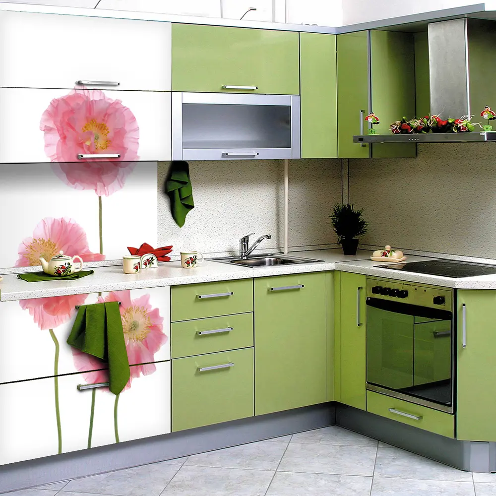 Фото 4 Пленка самоклеящаяся универсальная Wallfix Розовые маки 0.95x2.2 м цвет розовый Фото 4 Пленка самоклеящаяся универсальная Wallfix Розовые маки 0.95x2.2 м цвет розовый