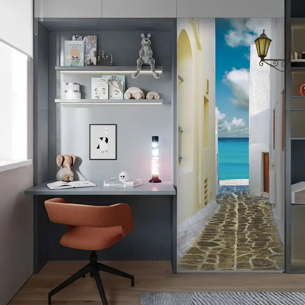 Фото 11 Пленка самоклеящаяся универсальная Wallfix Греции 0.95x2.2 м цвет молочный;серый;голубой Фото 11 Пленка самоклеящаяся универсальная Wallfix Греции 0.95x2.2 м цвет молочный;серый;голубой