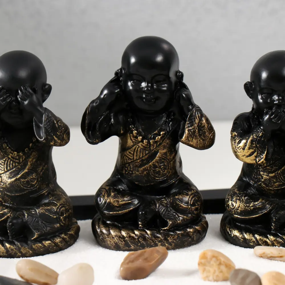 Фото 2 Декоративный предмет Сима-ленд Сад камней Ничего не вижу не слышу не скажу