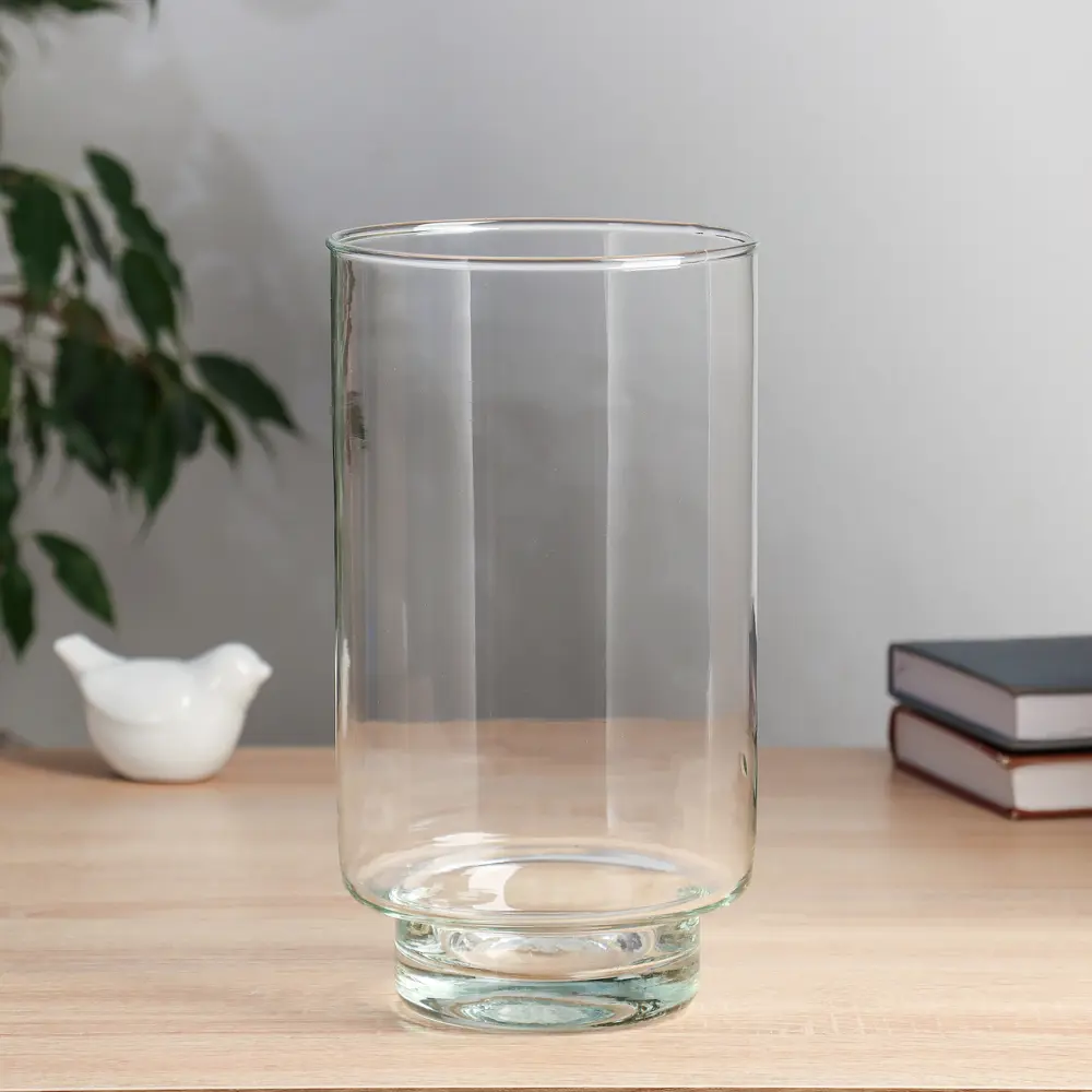 Фото Ваза Evis Лола стекло цвет прозрачный 25 см