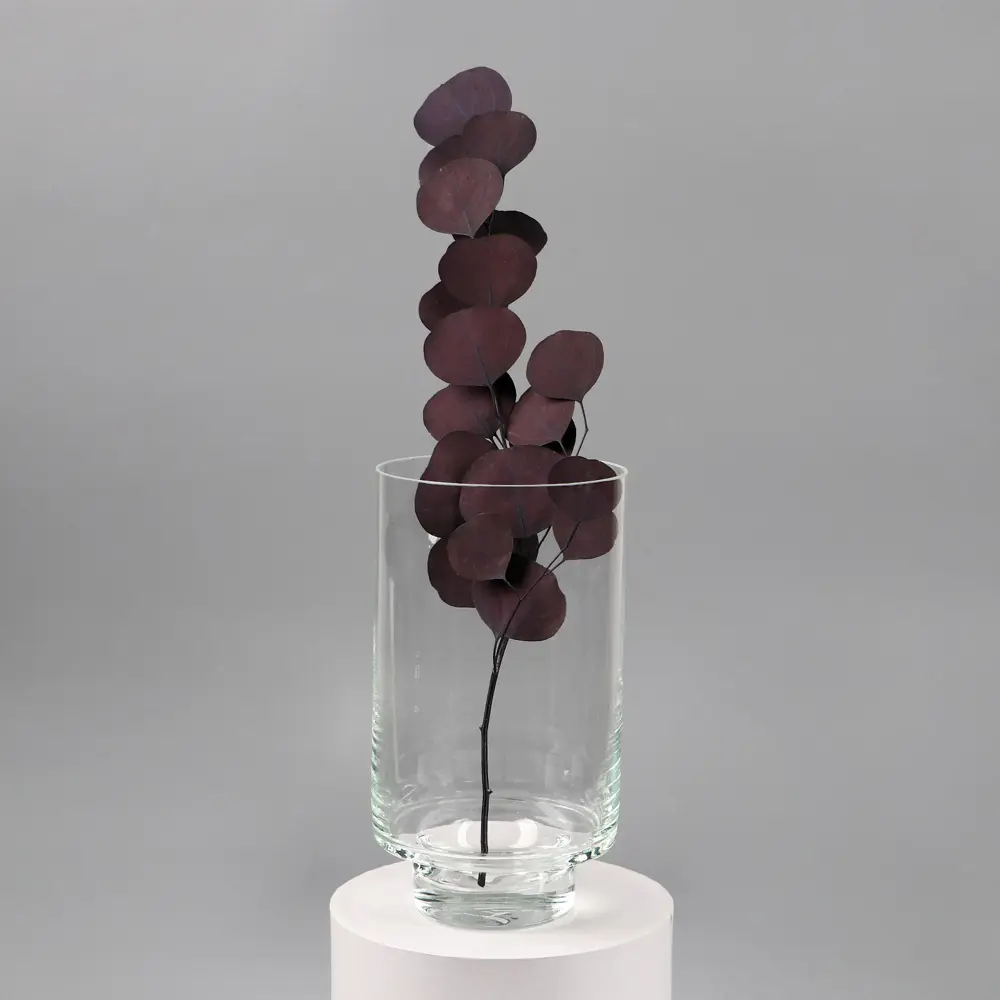 Фото 3 Ваза Evis Лола стекло цвет прозрачный 25 см