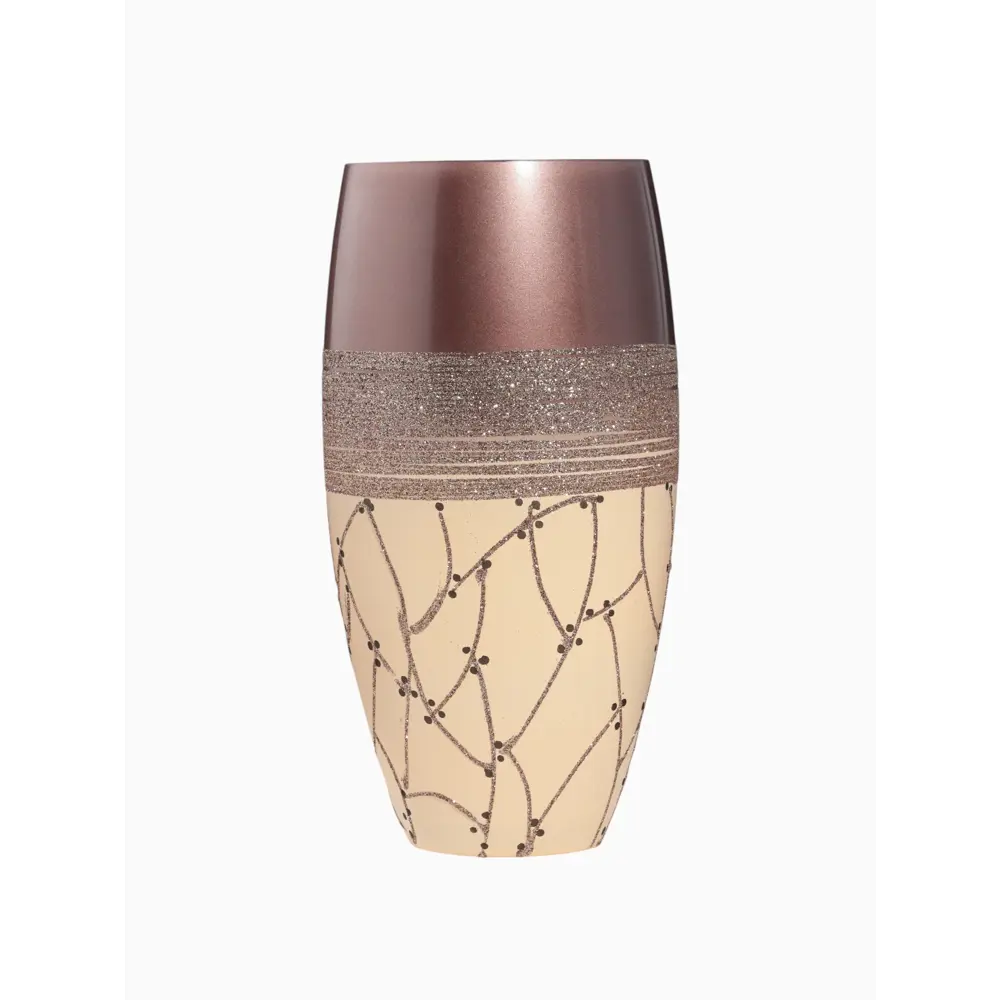 Фото 2 Ваза Сима-ленд Полосы стекло цвет коричневый 15 см