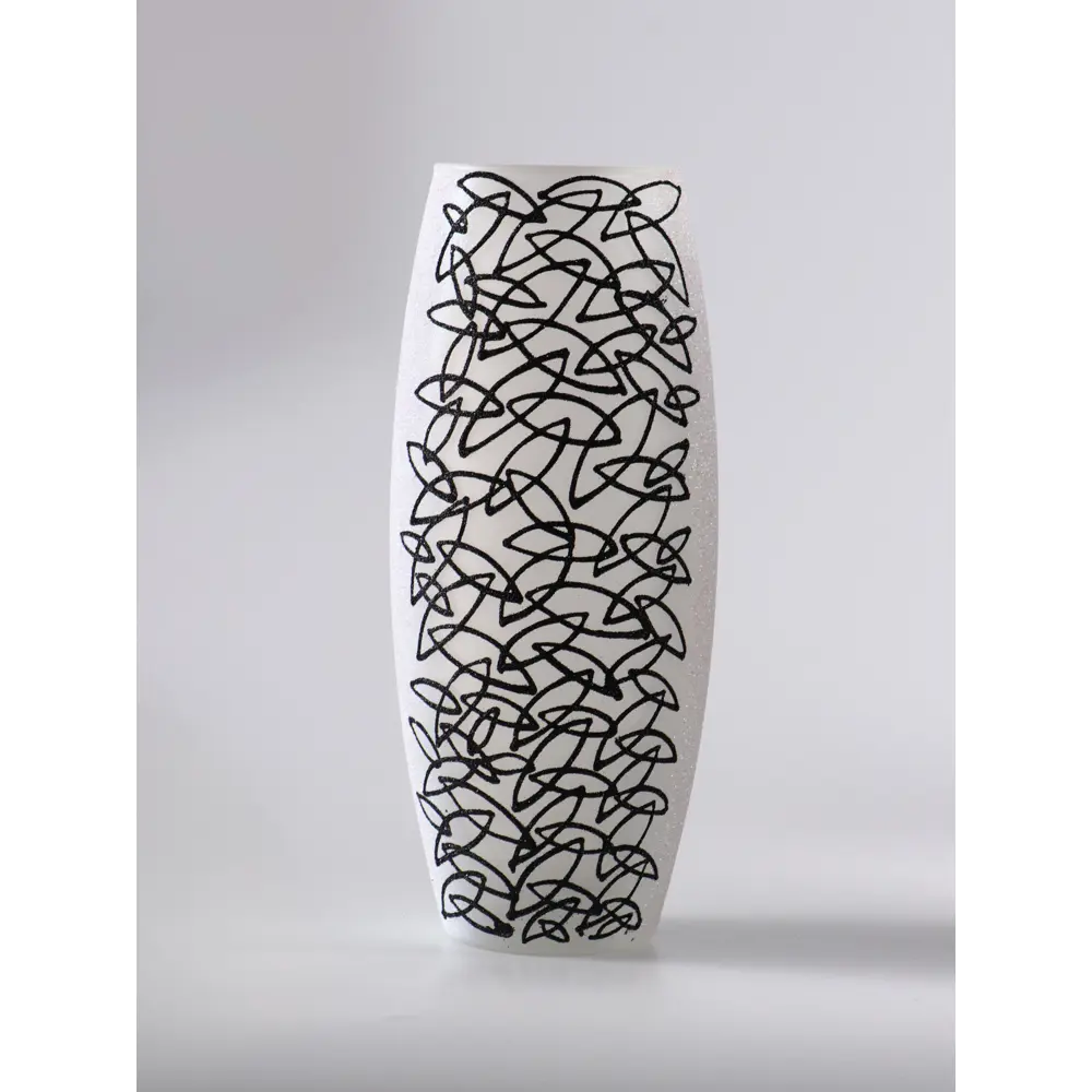 Фото 7 Ваза Сима-ленд Сфера листочки стекло цвет белый 26 см