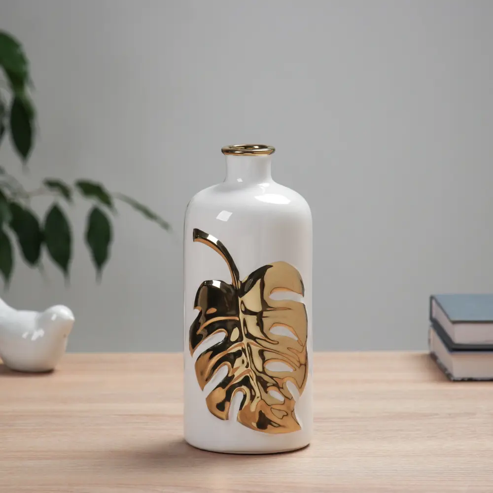 Фото Ваза Сима-ленд Альваро керамика цвет прозрачный 21 см