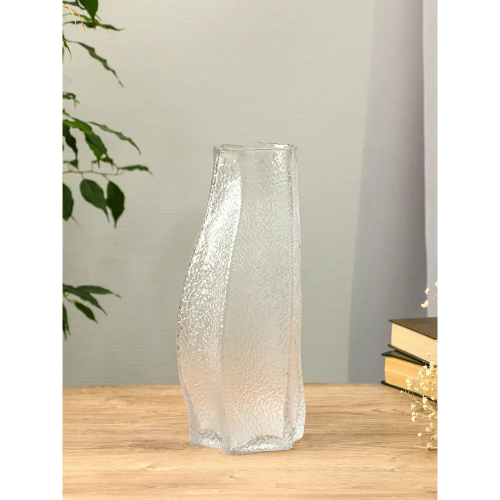 Фото Ваза Сима-ленд Дженис стекло цвет прозрачный 30 см