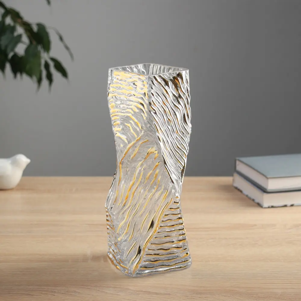 Фото 3 Ваза Сима-ленд Милагрос стекло цвет прозрачный 24.5 см Фото 3 Ваза Сима-ленд Милагрос стекло цвет прозрачный 24.5 см