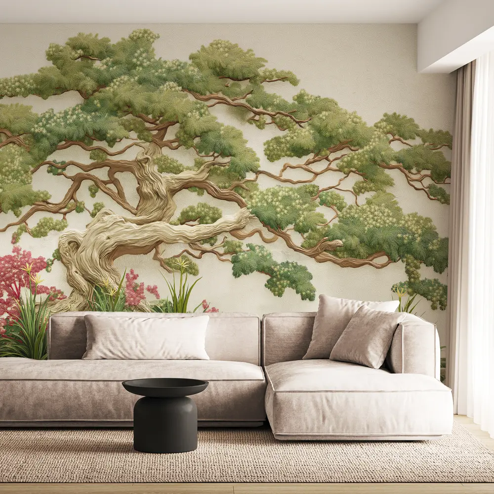 Фото 2 Фотообои флизелиновые Postermarket Зеленое дерево 400x270 см Фото 2 Фотообои флизелиновые Postermarket Зеленое дерево 400x270 см