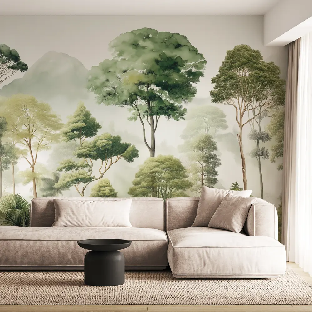 Фото 2 Фотообои флизелиновые Postermarket Туманный лес 400x270 см Фото 2 Фотообои флизелиновые Postermarket Туманный лес 400x270 см