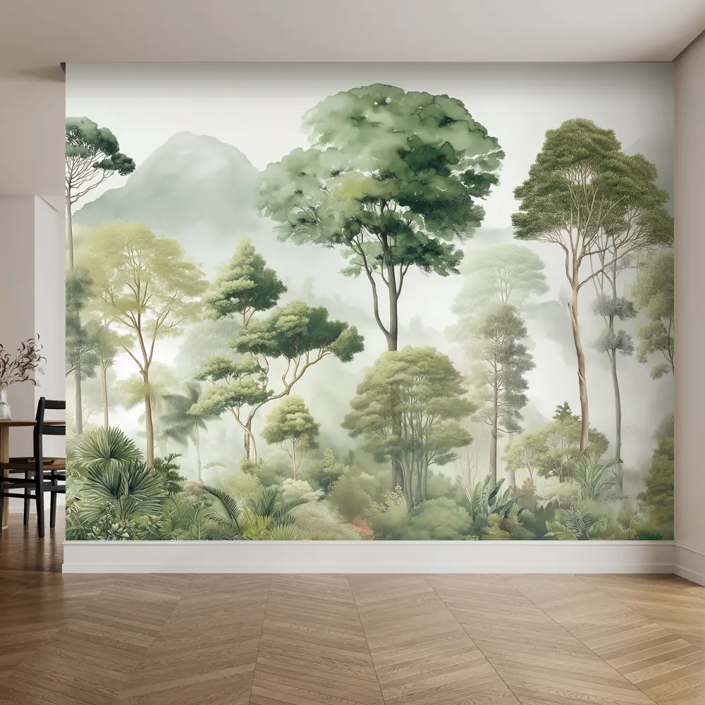 Фото 4 Фотообои флизелиновые Postermarket Туманный лес 400x270 см Фото 4 Фотообои флизелиновые Postermarket Туманный лес 400x270 см