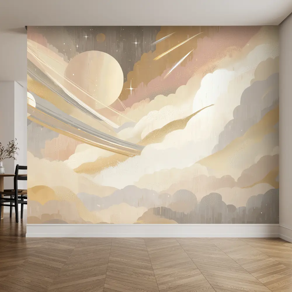 Фото 4 Фотообои флизелиновые Postermarket Абстракция бежевая 400x270 см