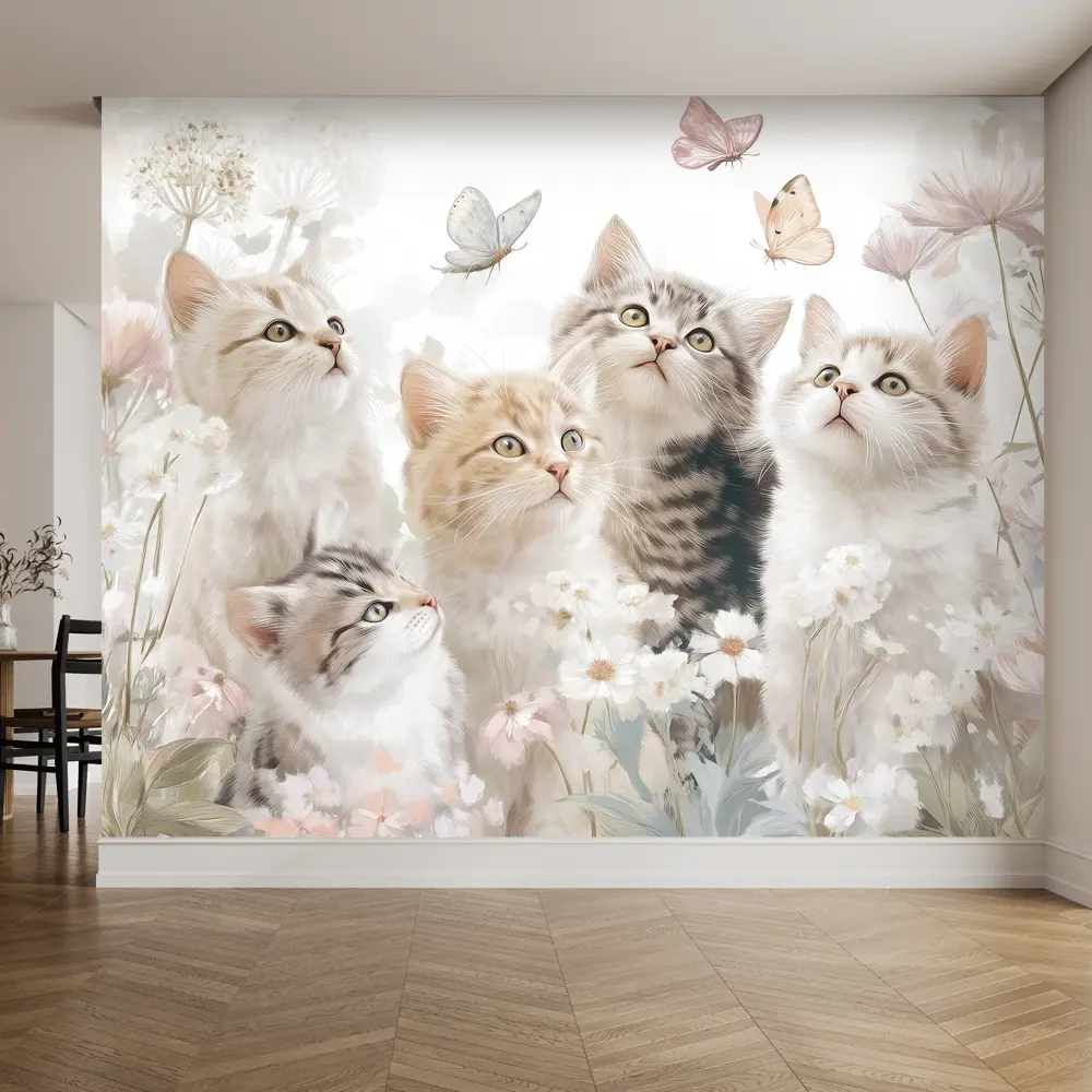 Фото 4 Фотообои флизелиновые Postermarket Катята и бабочки 400x270 см Фото 4 Фотообои флизелиновые Postermarket Катята и бабочки 400x270 см
