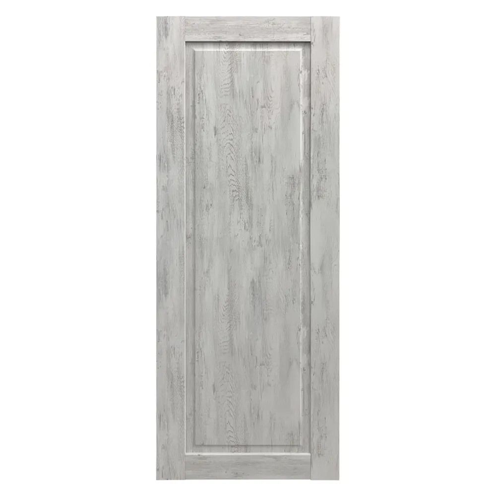 Фото 4 Комплект межкомнатной двери Дверипро Классика 1 глухая 200x70см ПВХ цвет дуб бьянко с коробом и наличниками Фото 4 Комплект межкомнатной двери Дверипро Классика 1 глухая 200x70см ПВХ цвет дуб бьянко с коробом и наличниками